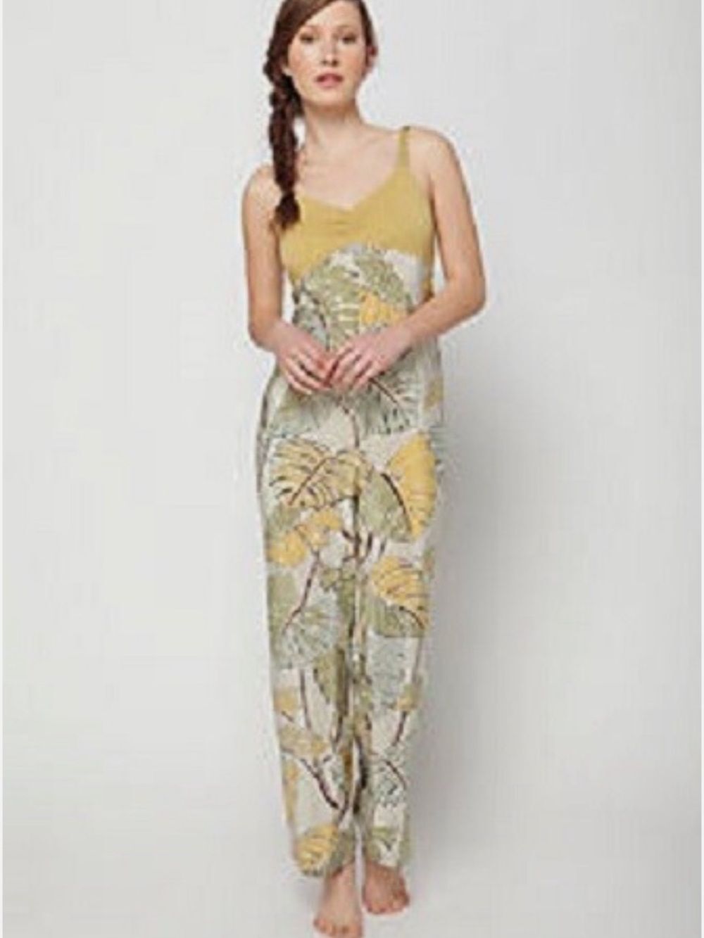 RARE Anthropologie Lilka MANILA FROND Silk JUMPSUIT